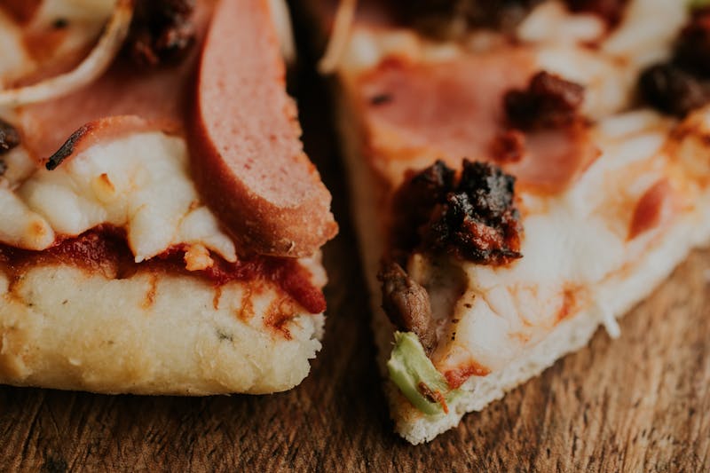 Mediterranean Garden pizza with feta olives and sun-dried tomatoes